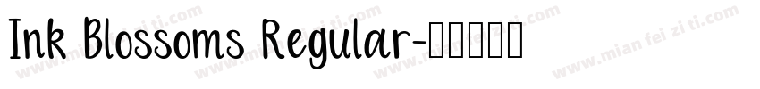 Ink Blossoms Regular字体转换